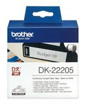 Brother DK22205 Continuous Length Paper Tape 62mmx30.48m