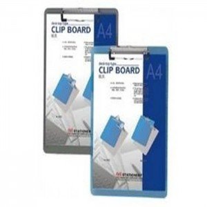 Deli A4 Transparent Plastic Clip Board