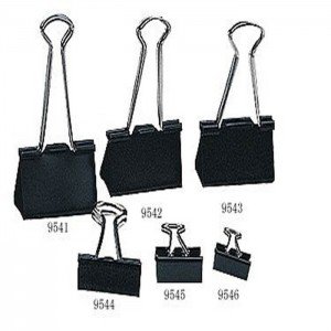 Deluxe Black Binder Clips 19mm 12clips/pack