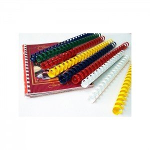 Deluxe 8mm Comb Binding Rings, 100/box, Blue