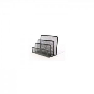 Deluxe Metal Mesh Letter Shelf, Black