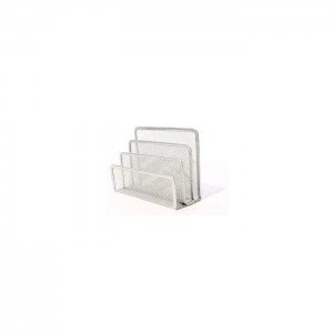 Deluxe Metal Mesh Letter Shelf, Silver