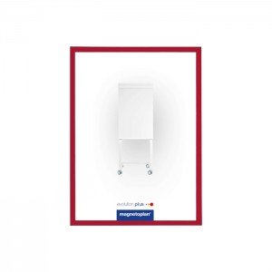 Magnetoplan Magnetic Display Frames  Red  5pcs pack COP 1130306
