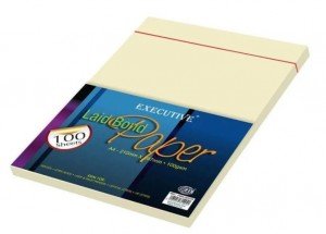 Executive Laid Paper A4, 100gsm, 100sheets/pack, Corona Cream (FSPA100CCR)