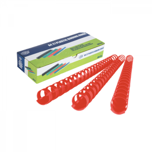 FIS 19mm Comb Binding Rings 100/box Red
