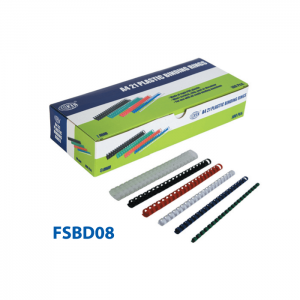 FIS 8mm Comb Binding Rings 100/box Blue