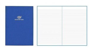 Ruled Manuscript-Register Book 3QR A4 210x297mm 144 Sheets