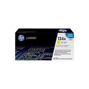 HP 124A Yellow Original LaserJet Toner Cartridge (Q6002A)