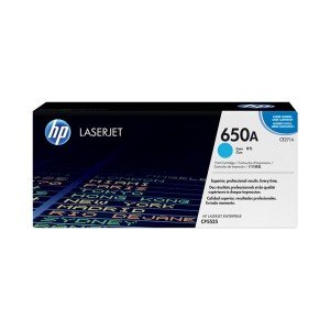 HP 650A Cyan Print Cartridge (CE271A)