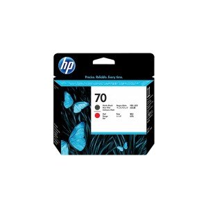 HP 70 Matte Black & Red Printhead Cartridge (C9409A)