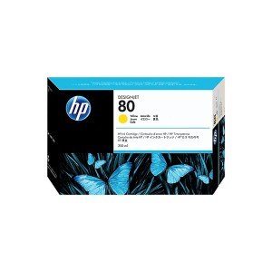 HP 80 Yellow Ink Cartridge 350ml (C4848A)