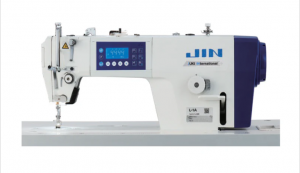 Jin L1A 1 Needle Direct Drive Motor Lockstitch Machine with Auto Thread Trimmer, Speaker Assist G USB,  Complete Set 