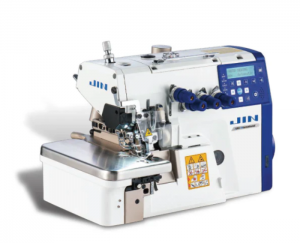 Jin M1-424SF/ JINBFX5DXFZZ 2 Needle 4 Thread Direct Drive Motor Overlock with Thread Trimmer (3 Sensor) Air Blower Type Suction (Compressor Not Required), Complete Set