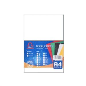 Libra A4 Embossed Leather Board Binding Cover 100/pack White