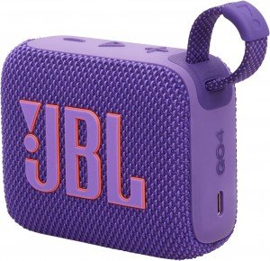 JBL Go4 Ultra-portable waterproof speaker with AURACAST, Powerful Audio, Dustproof, Wireless Bluetooth Streaming, 7 Hours of Playtime, Purple