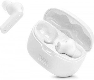 JBL Tune Beam True Wireless Noise Cancelling Earbuds, White