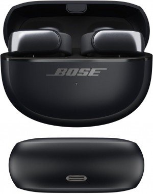 Bose Ultra Open Earbuds with OpenAudio Technology, Open Ear Wireless Earbuds, Up to 48 Hours of Battery Life - Black