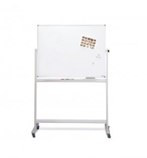 Magnetoplan Double Side Mobile Whiteboard,120cm x 90cm