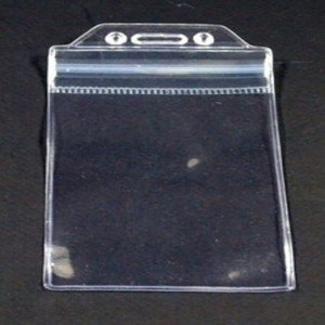 Mesco DS 0713P Transparent Card Holder with Black Lanyard