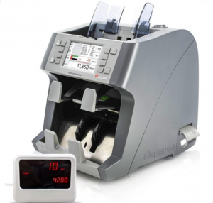 Cassida Neo Max – 2-Pocket Currency Counter & Sorter with Printer