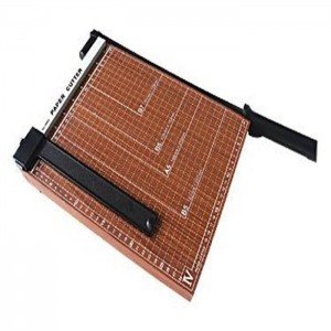 DELI 8004 A4 Size Paper Cutter with Wooden Base (300mmX250mm), 12inchesx10inches
