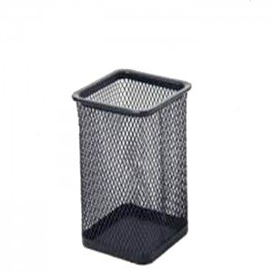 Partner Metal Mesh Pen Holder  Square  Black