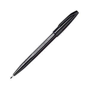 Pentel S520 Sign Pen Fibre Tip 2mm Black