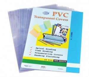 PVC Binding Cover A4 100 Pcs/Pack Clear