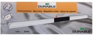 Durable Spine Bar 6mm 100/box, Transparent