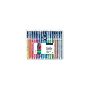 Staedtler 323 Triplus Triangular Fibre-Tip Pen  Assorted (Pack of 20)