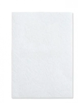 Partner A4 Embossed Leather Board Binding Cover 100/pack White